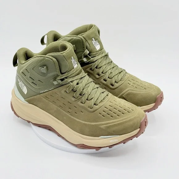 The North Face Vectiv Exploris 2 Mid Futurelight Hike Boots 9 Womens Olive NEW - Picture 2 of 11